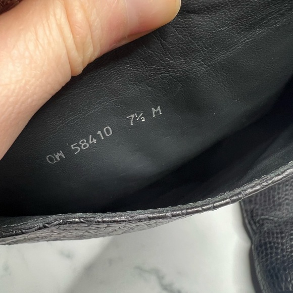 Stuart Weitzman Croc Embossed Equine Boot - Picture 8 of 8